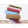 방수 MildewProof New Eco Kraft Paper Kids School Pencil Bag with Ziplock 5 색 옵션